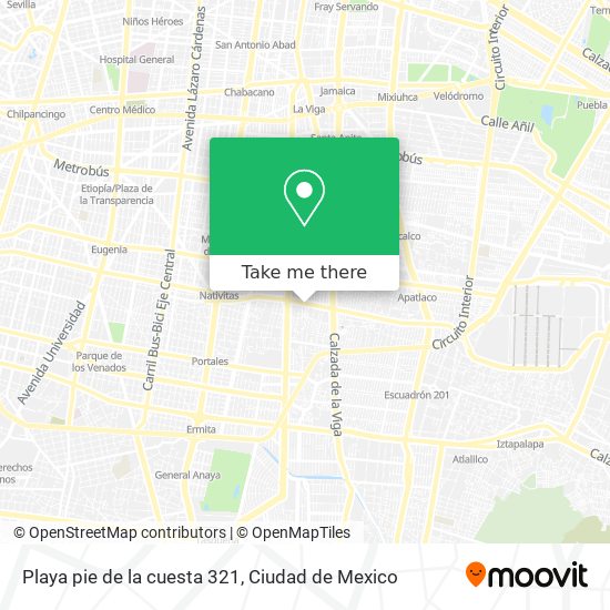 Playa pie de la cuesta 321 map