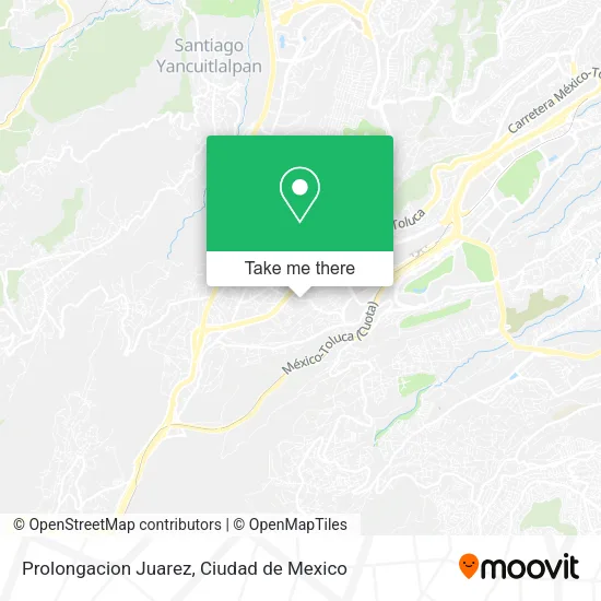 Prolongacion Juarez map