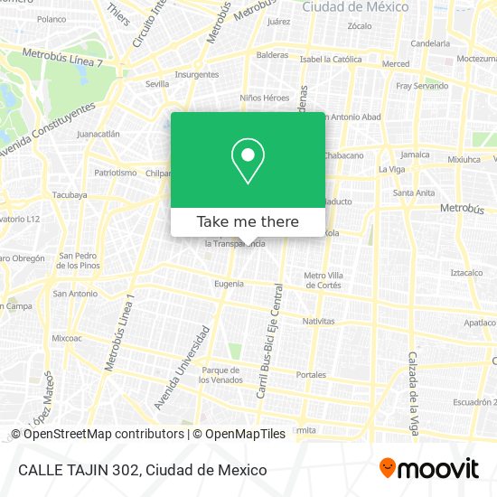 CALLE TAJIN 302 map