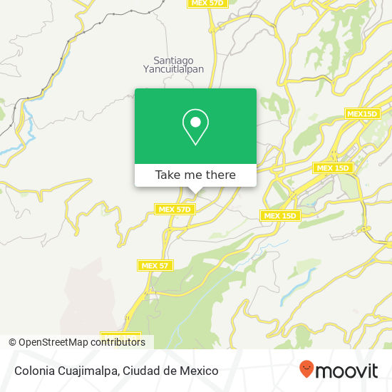 Colonia Cuajimalpa map