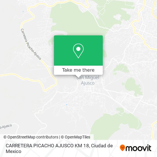 Mapa de CARRETERA PICACHO AJUSCO KM 18