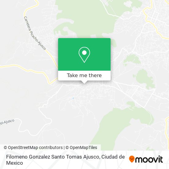 Filomeno Gonzalez Santo Tomas Ajusco map