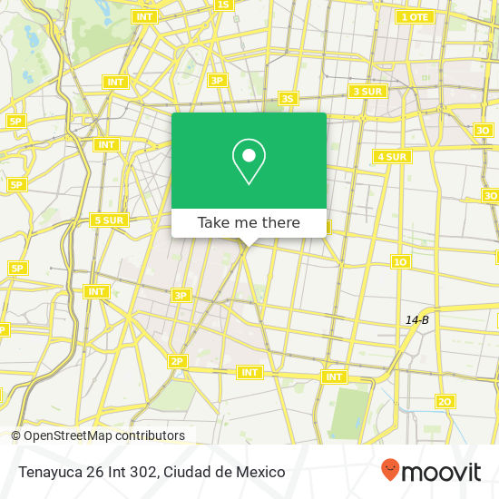 Tenayuca 26 Int  302 map