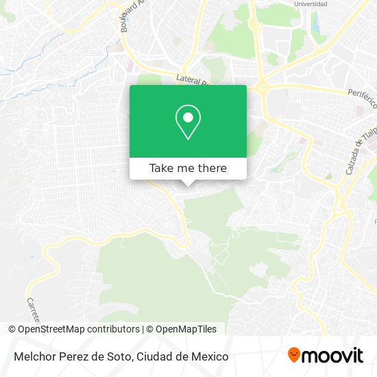 Mapa de Melchor Perez de Soto