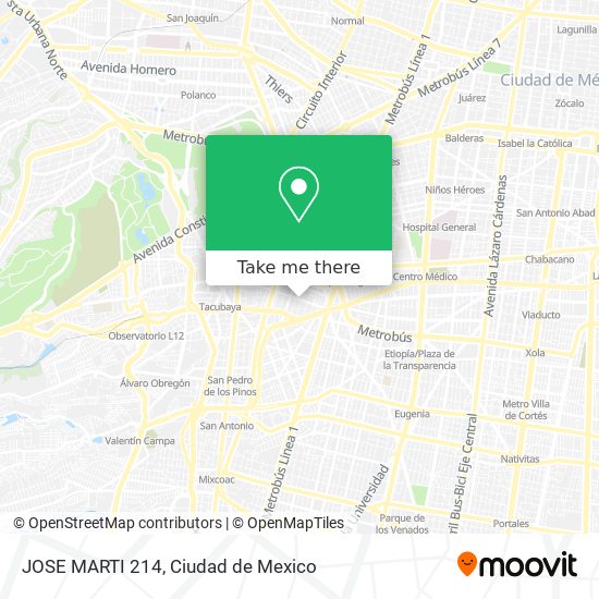 Mapa de JOSE MARTI 214