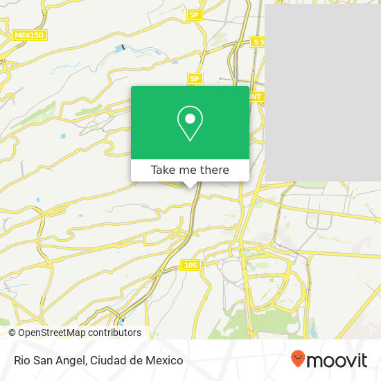 Rio San Angel map