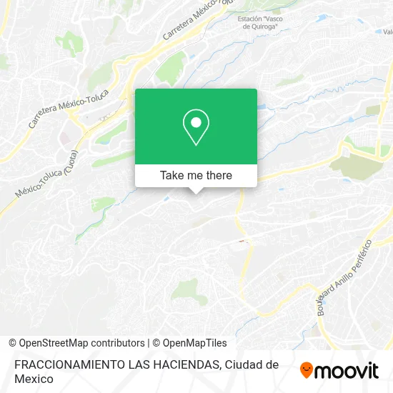 FRACCIONAMIENTO LAS HACIENDAS map