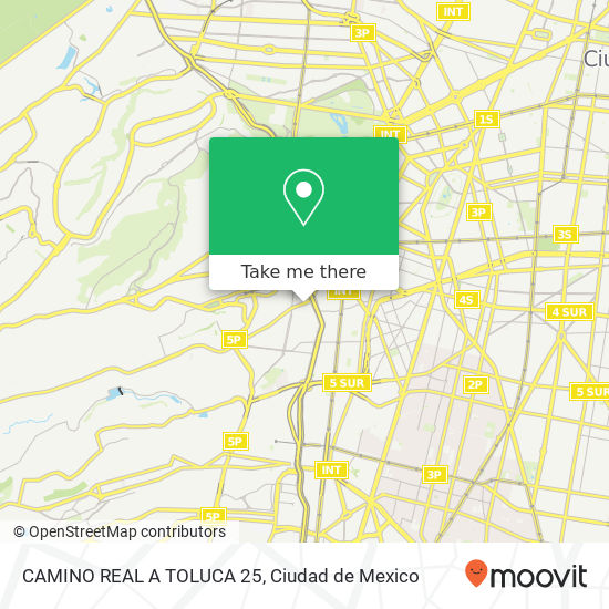 CAMINO REAL A TOLUCA 25 map