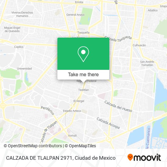 CALZADA DE TLALPAN 2971 map