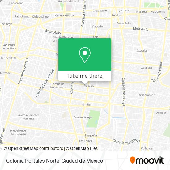 Mapa de Colonia Portales Norte