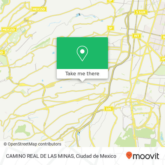 Mapa de CAMINO REAL DE LAS MINAS