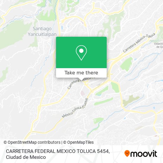 CARRETERA FEDERAL MEXICO TOLUCA 5454 map