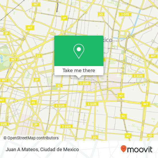 Juan A Mateos map