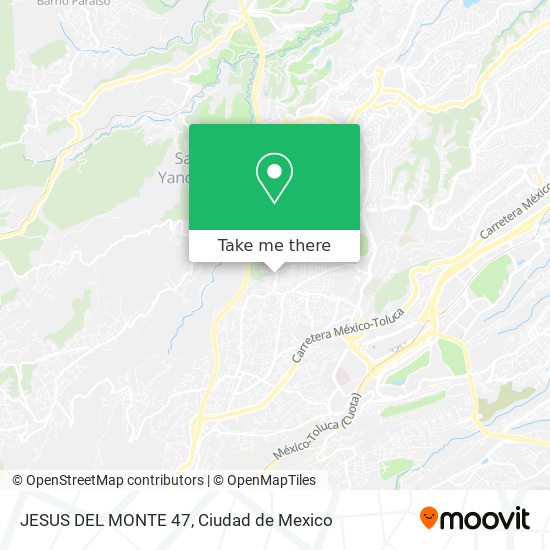 JESUS DEL MONTE 47 map