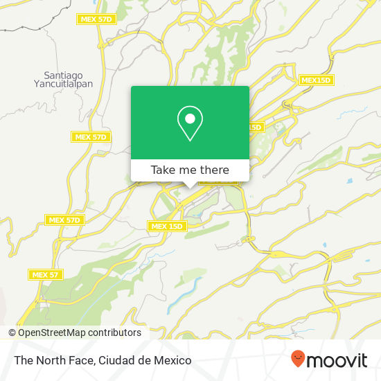 Mapa de The North Face