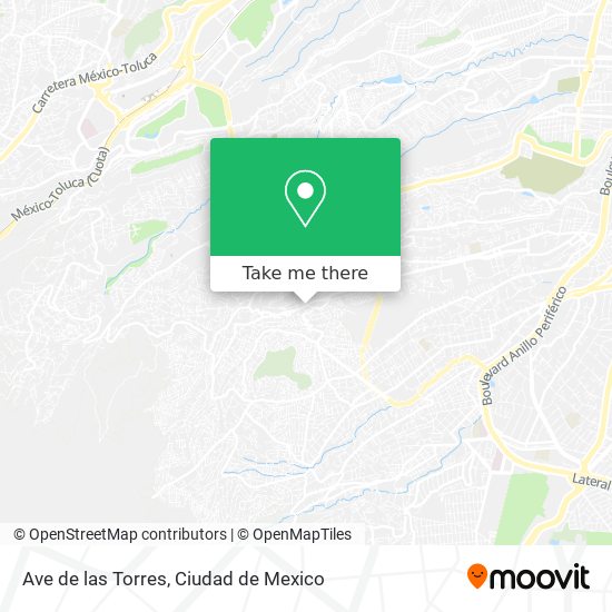 Mapa de Ave  de las Torres