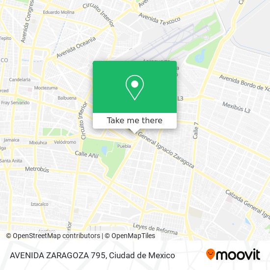 Mapa de AVENIDA ZARAGOZA 795