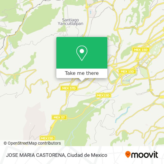 JOSE MARIA CASTORENA map