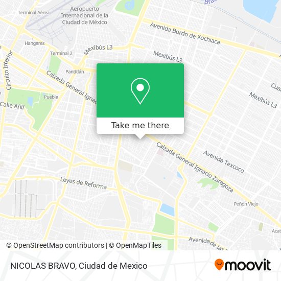 NICOLAS BRAVO map