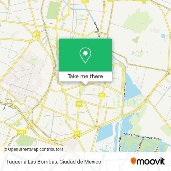 Taqueria Las Bombas map