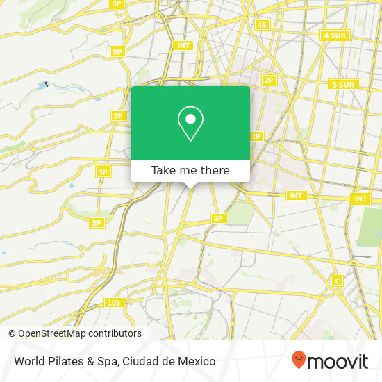 World Pilates & Spa map