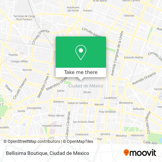 Bellisima Boutique map