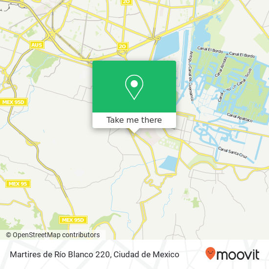 Martires de Río Blanco 220 map