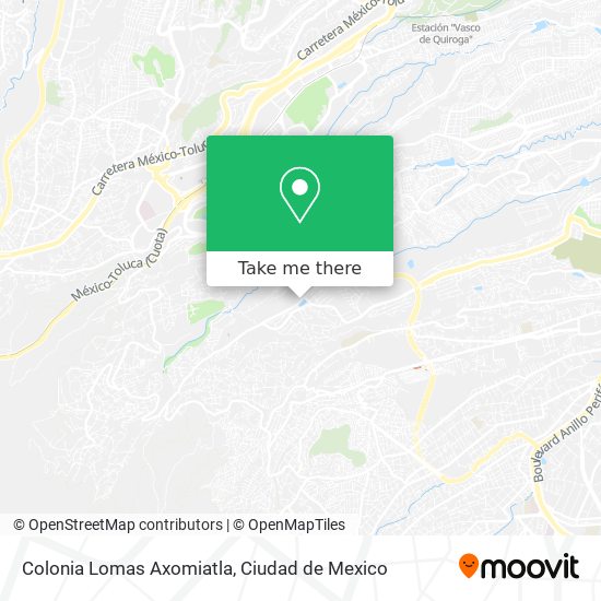 Colonia Lomas Axomiatla map