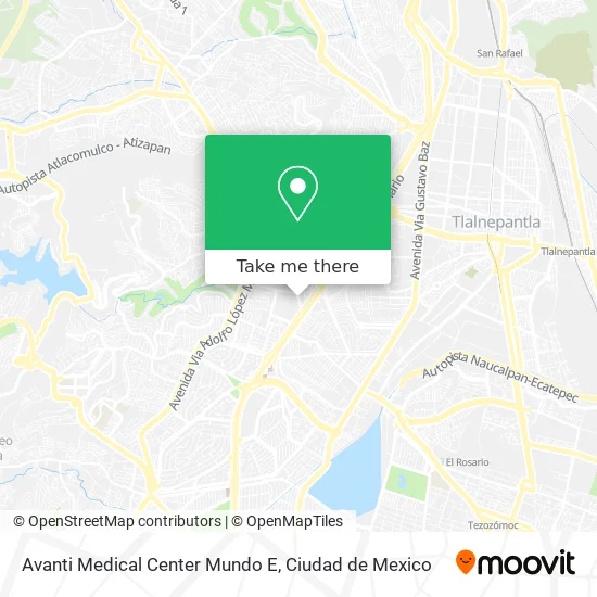 Avanti Medical Center Mundo E map