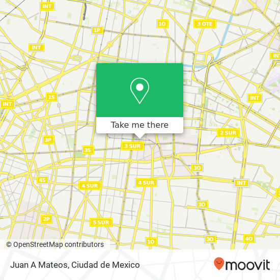 Juan A  Mateos map
