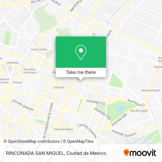 RINCONADA SAN MIGUEL map
