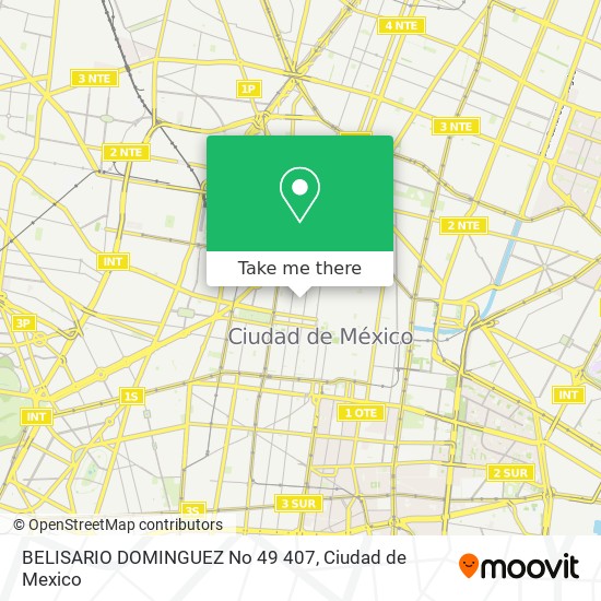 BELISARIO DOMINGUEZ No  49 407 map