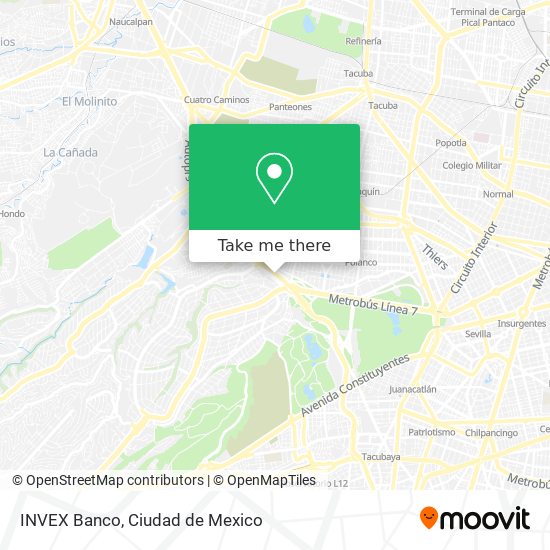 INVEX Banco map