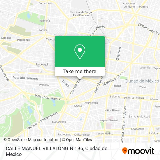 CALLE MANUEL VILLALONGIN 196 map