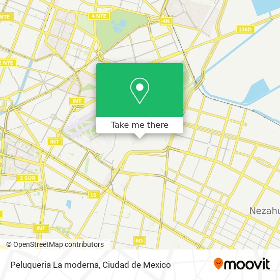 Peluqueria La moderna map