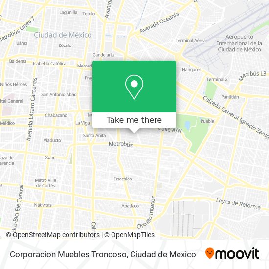 Mapa de Corporacion Muebles Troncoso