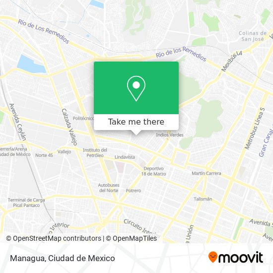 Managua map