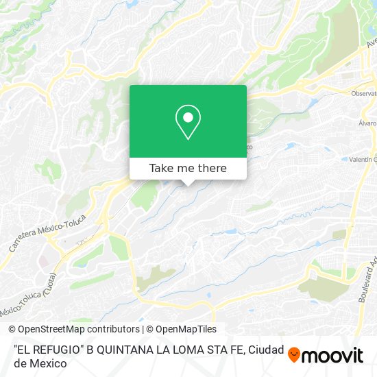 "EL REFUGIO"  B  QUINTANA  LA LOMA STA  FE map