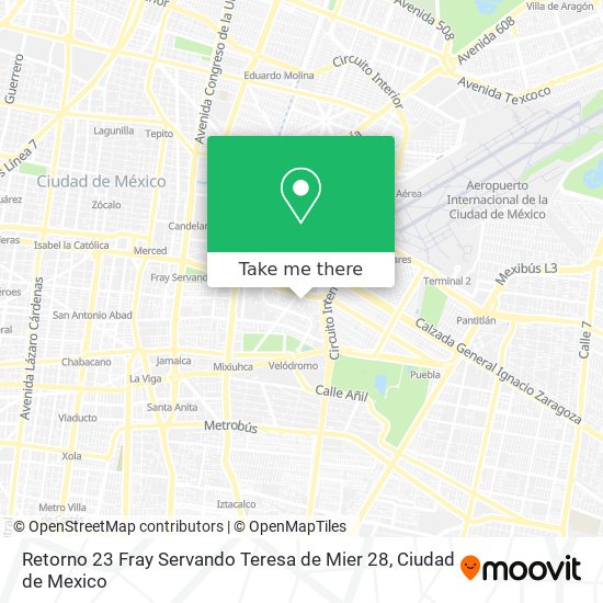 Retorno  23  Fray  Servando  Teresa de Mier  28 map