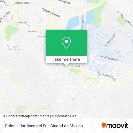 Mapa de Colonia Jardines del Sur