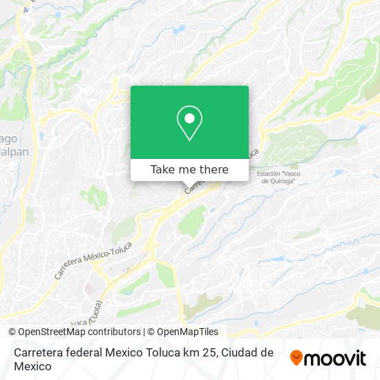 Carretera federal  Mexico Toluca km 25 map