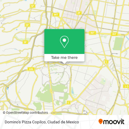 Domino's Pizza Copilco map