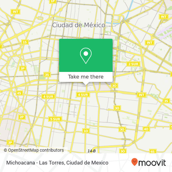 Michoacana - Las Torres map