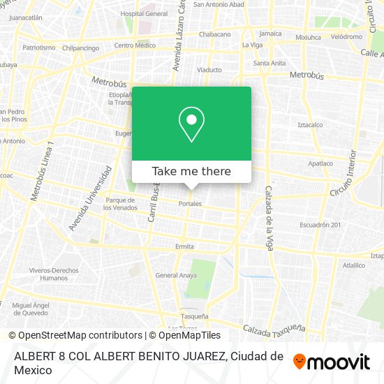 ALBERT   8  COL  ALBERT  BENITO JUAREZ map