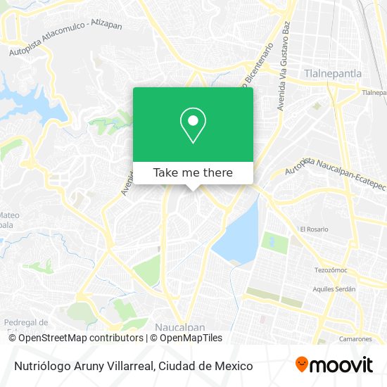 Mapa de Nutriólogo Aruny Villarreal