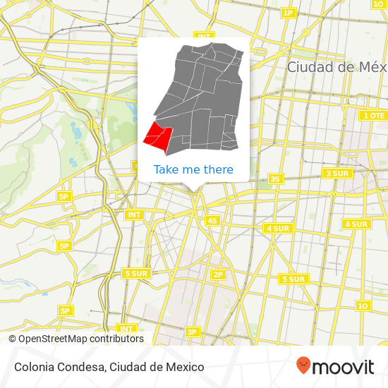 Mapa de Colonia Condesa