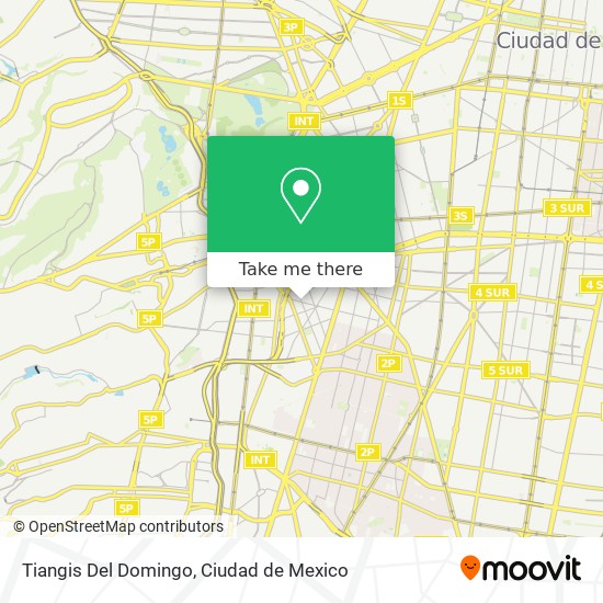 Tiangis Del Domingo map