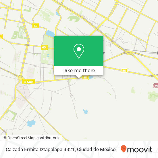 Mapa de Calzada Ermita Iztapalapa 3321