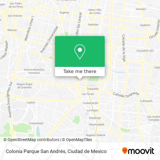 Mapa de Colonia Parque San Andrés