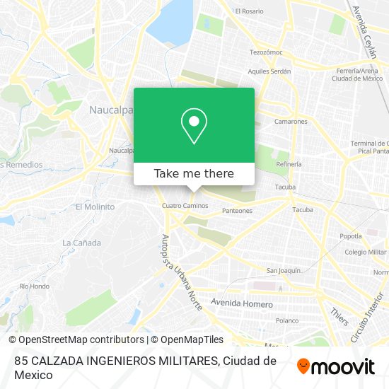 85 CALZADA INGENIEROS MILITARES map